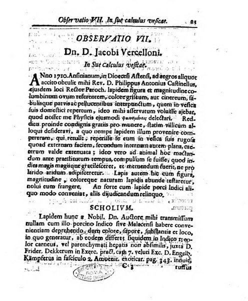 Academiae Caesareo-Leopoldinae naturae curiosorum ephemerides, sive Observationum medico.phisicarum ...