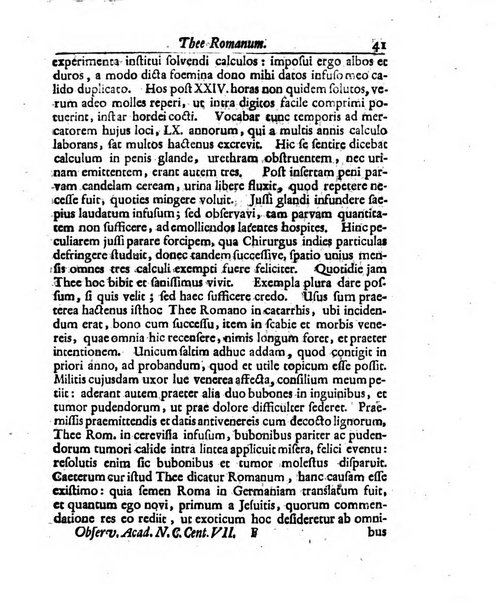 Academiae Caesareo-Leopoldinae naturae curiosorum ephemerides, sive Observationum medico.phisicarum ...