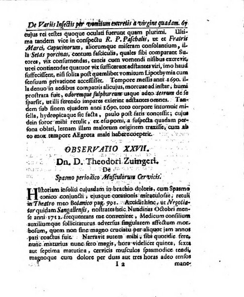 Academiae Caesareo-Leopoldinae naturae curiosorum ephemerides, sive Observationum medico.phisicarum ...