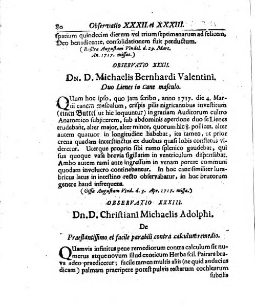 Academiae Caesareo-Leopoldinae naturae curiosorum ephemerides, sive Observationum medico.phisicarum ...