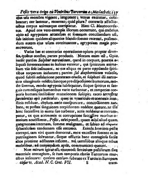 Academiae Caesareo-Leopoldinae naturae curiosorum ephemerides, sive Observationum medico.phisicarum ...