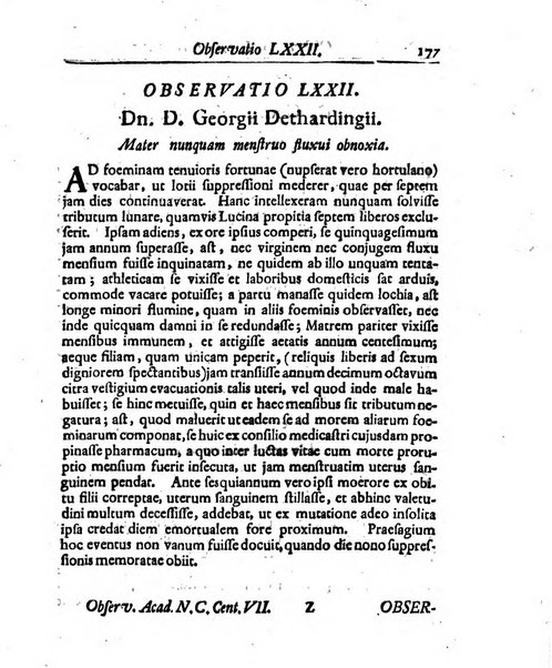 Academiae Caesareo-Leopoldinae naturae curiosorum ephemerides, sive Observationum medico.phisicarum ...