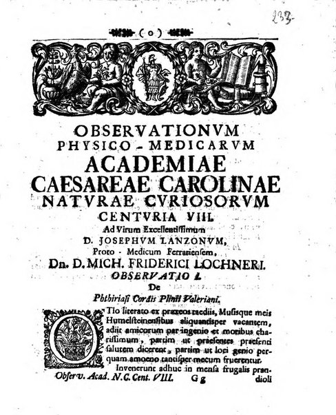 Academiae Caesareo-Leopoldinae naturae curiosorum ephemerides, sive Observationum medico.phisicarum ...