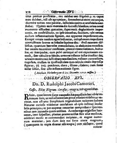 Academiae Caesareo-Leopoldinae naturae curiosorum ephemerides, sive Observationum medico.phisicarum ...