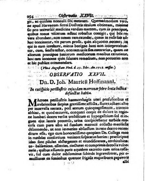 Academiae Caesareo-Leopoldinae naturae curiosorum ephemerides, sive Observationum medico.phisicarum ...