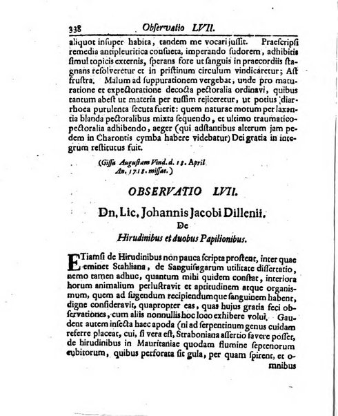 Academiae Caesareo-Leopoldinae naturae curiosorum ephemerides, sive Observationum medico.phisicarum ...