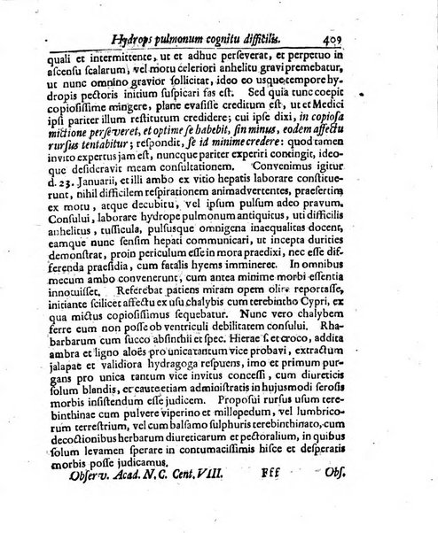 Academiae Caesareo-Leopoldinae naturae curiosorum ephemerides, sive Observationum medico.phisicarum ...