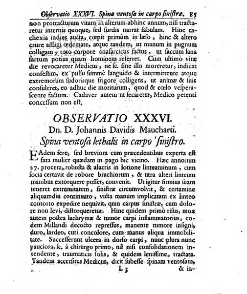 Academiae Caesareo-Leopoldinae naturae curiosorum ephemerides, sive Observationum medico.phisicarum ...