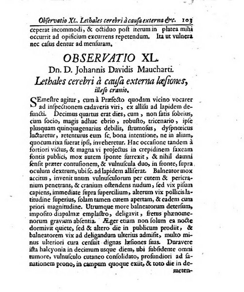 Academiae Caesareo-Leopoldinae naturae curiosorum ephemerides, sive Observationum medico.phisicarum ...