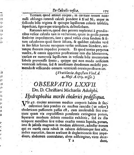 Academiae Caesareo-Leopoldinae naturae curiosorum ephemerides, sive Observationum medico.phisicarum ...