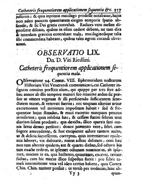 Academiae Caesareo-Leopoldinae naturae curiosorum ephemerides, sive Observationum medico.phisicarum ...