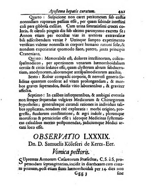 Academiae Caesareo-Leopoldinae naturae curiosorum ephemerides, sive Observationum medico.phisicarum ...