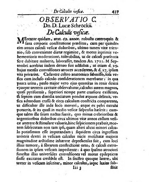 Academiae Caesareo-Leopoldinae naturae curiosorum ephemerides, sive Observationum medico.phisicarum ...