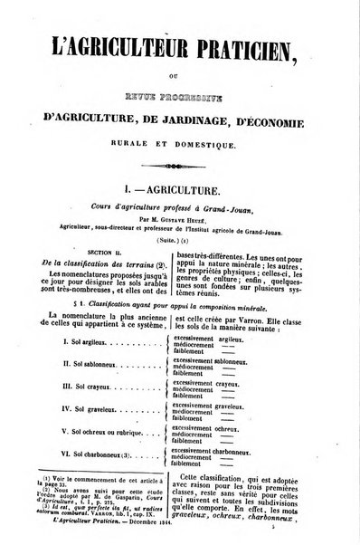 L'agriculteur praticien revue de l'agriculture francaise et etrangere