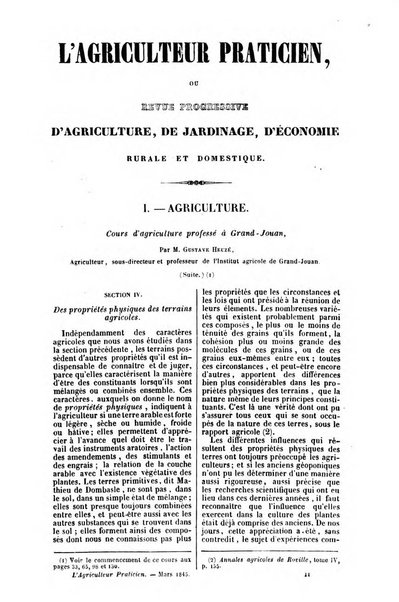 L'agriculteur praticien revue de l'agriculture francaise et etrangere