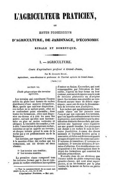 L'agriculteur praticien revue de l'agriculture francaise et etrangere