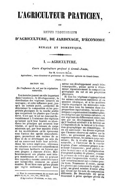 L'agriculteur praticien revue de l'agriculture francaise et etrangere