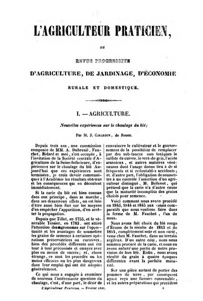 L'agriculteur praticien revue de l'agriculture francaise et etrangere