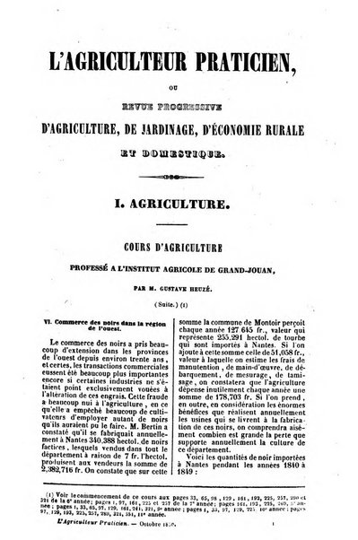 L'agriculteur praticien revue de l'agriculture francaise et etrangere