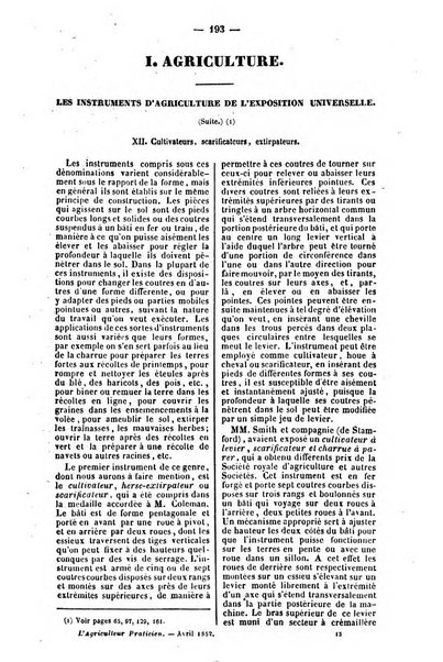 L'agriculteur praticien revue de l'agriculture francaise et etrangere