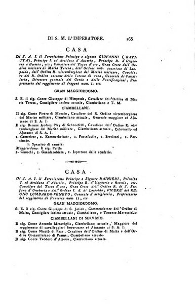 Almanacco per le provincie soggette all'Imp. Regio Governo di Venezia per l'anno ...