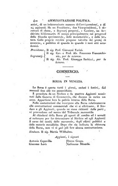 Almanacco per le provincie soggette all'Imp. Regio Governo di Venezia per l'anno ...