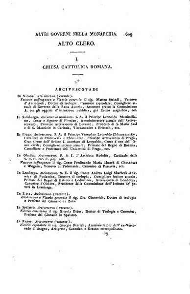 Almanacco per le provincie soggette all'Imp. Regio Governo di Venezia per l'anno ...