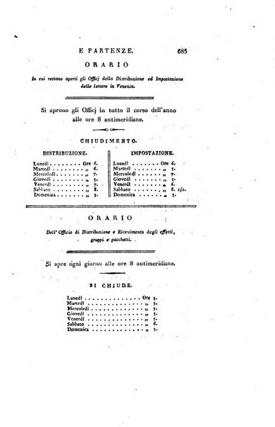 Almanacco per le provincie soggette all'Imp. Regio Governo di Venezia per l'anno ...