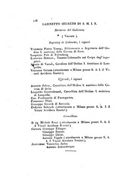 Almanacco per le provincie soggette all'Imp. Regio Governo di Venezia per l'anno ...