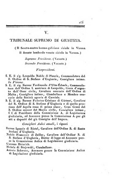 Almanacco per le provincie soggette all'Imp. Regio Governo di Venezia per l'anno ...