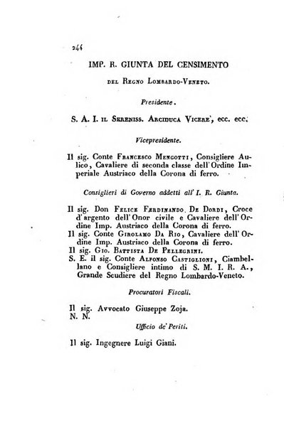 Almanacco per le provincie soggette all'Imp. Regio Governo di Venezia per l'anno ...