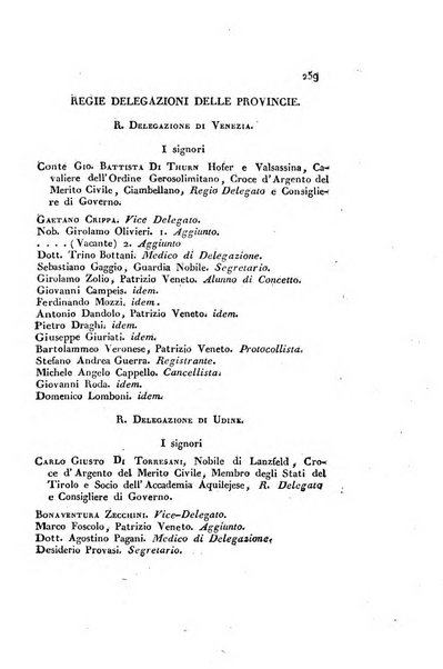 Almanacco per le provincie soggette all'Imp. Regio Governo di Venezia per l'anno ...