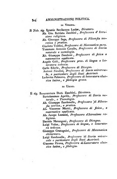 Almanacco per le provincie soggette all'Imp. Regio Governo di Venezia per l'anno ...