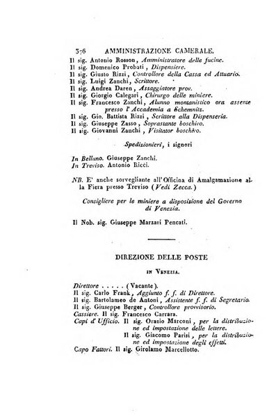 Almanacco per le provincie soggette all'Imp. Regio Governo di Venezia per l'anno ...