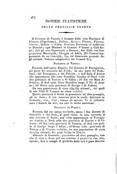 Almanacco per le provincie soggette all'Imp. Regio Governo di Venezia per l'anno ...