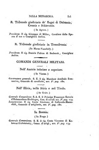 Almanacco per le provincie soggette all'Imp. Regio Governo di Venezia per l'anno ...