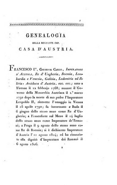 Almanacco per le provincie soggette all'Imp. Regio Governo di Venezia per l'anno ...