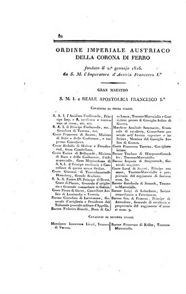 Almanacco per le provincie soggette all'Imp. Regio Governo di Venezia per l'anno ...