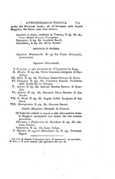 Almanacco per le provincie soggette all'Imp. Regio Governo di Venezia per l'anno ...