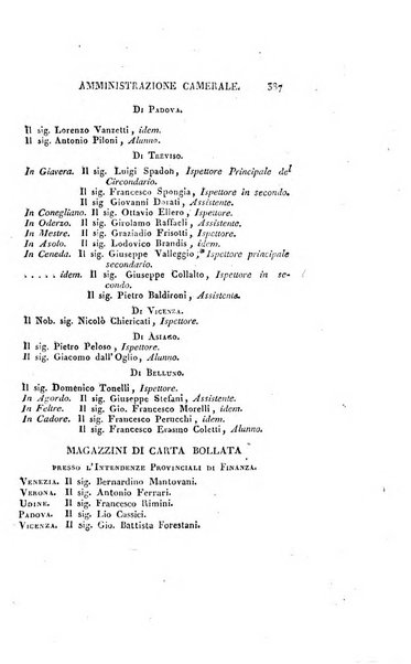 Almanacco per le provincie soggette all'Imp. Regio Governo di Venezia per l'anno ...