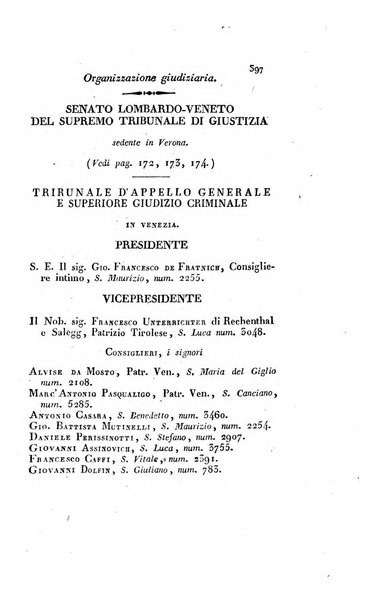 Almanacco per le provincie soggette all'Imp. Regio Governo di Venezia per l'anno ...