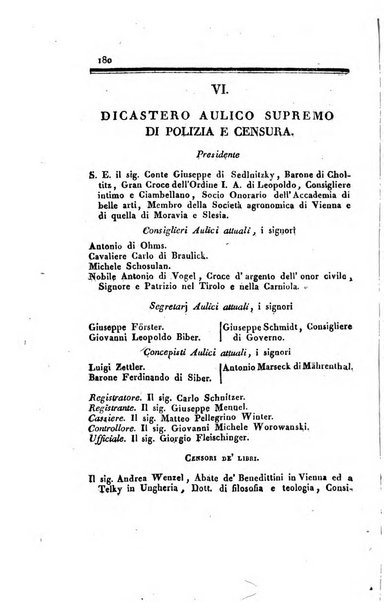 Almanacco per le provincie soggette all'Imp. Regio Governo di Venezia per l'anno ...