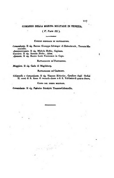 Almanacco per le provincie soggette all'Imp. Regio Governo di Venezia per l'anno ...