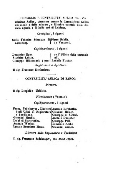 Almanacco per le provincie soggette all'Imp. Regio Governo di Venezia per l'anno ...