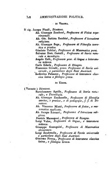 Almanacco per le provincie soggette all'Imp. Regio Governo di Venezia per l'anno ...