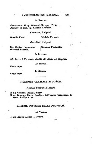 Almanacco per le provincie soggette all'Imp. Regio Governo di Venezia per l'anno ...