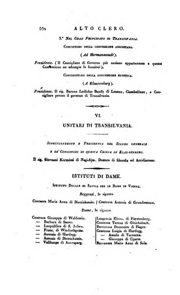 Almanacco per le provincie soggette all'Imp. Regio Governo di Venezia per l'anno ...