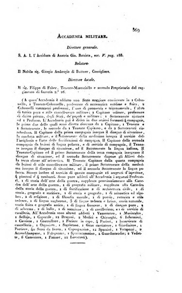 Almanacco per le provincie soggette all'Imp. Regio Governo di Venezia per l'anno ...