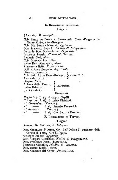 Almanacco per le provincie soggette all'Imp. Regio Governo di Venezia per l'anno ...