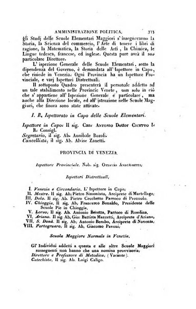 Almanacco per le provincie soggette all'Imp. Regio Governo di Venezia per l'anno ...